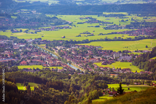 Allg  u - Sonthofen - Ostrach - Panorama - von oben