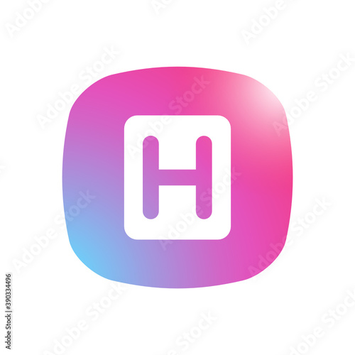 Hospital Sign - Mobile App Icon