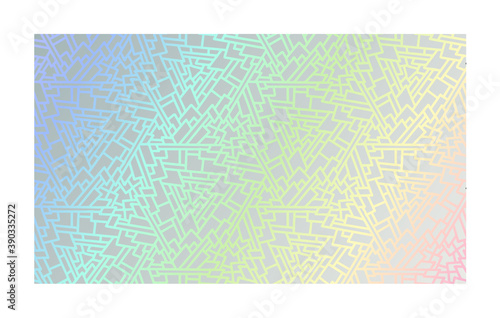 Neon holographic geometric background with diagonal gradient