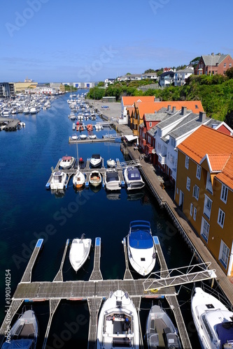 Haugesund harbour and marina,Haugesund, Norway photo