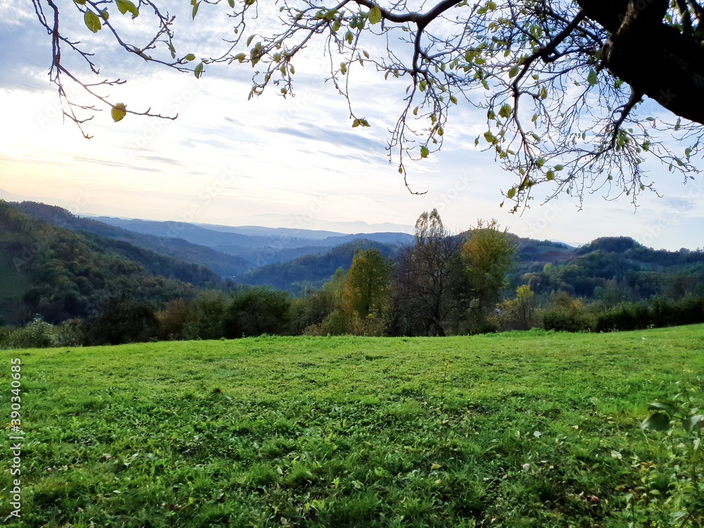 Fototapeta premium spring in the mountains