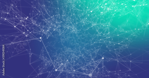 Creative technology abstract line background picture, illustration background, illustration rendering