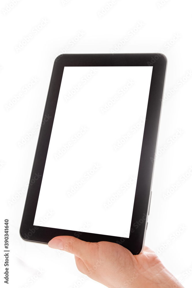 in human hands tablet computer touch-screen gadget with isolated in human hands tablet computer touch-screen gadget with isolated