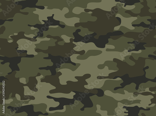 Seamless pattern camouflage classic. Modern vector print