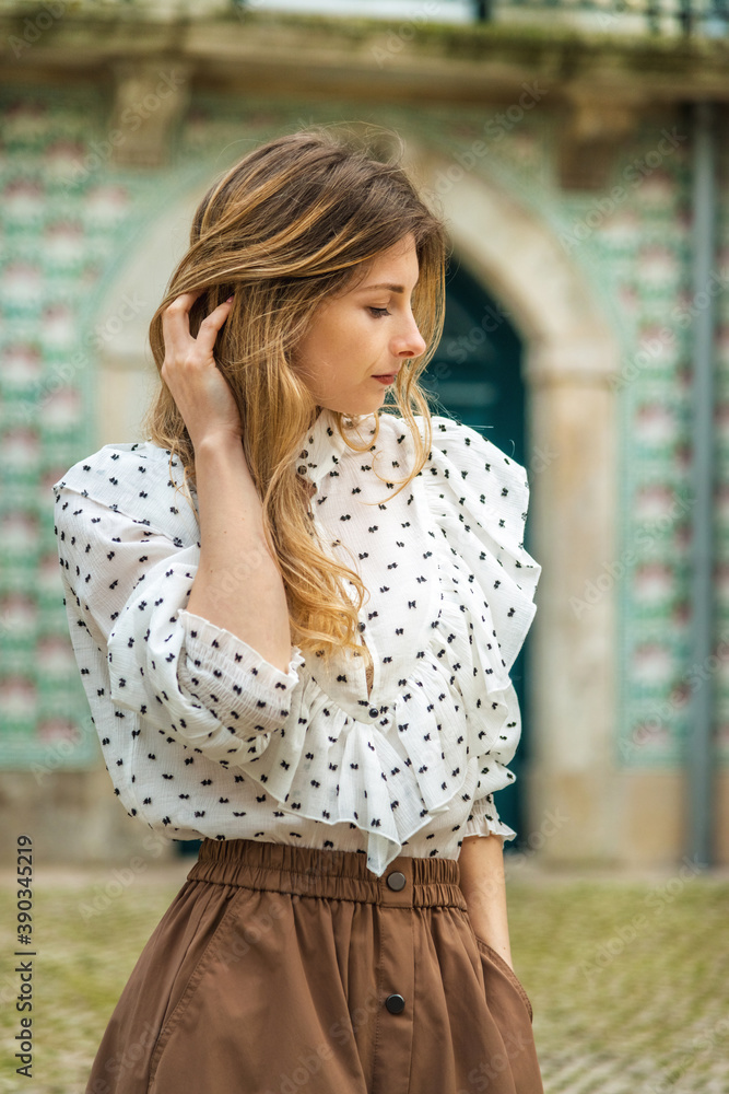 beautiful portrait of a girl in a beautiful dress. girl walking around the city. photo concept of stylish clothes. beautiful portrait of a girl in a beautiful dress. girl walking around the city. photo concept of stylish clothes.