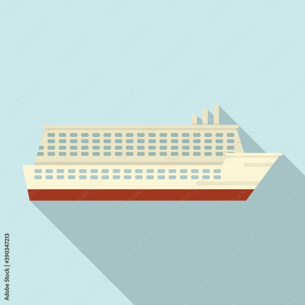 Industry cruise icon. Flat illustration of industry cruise vector icon for web design
