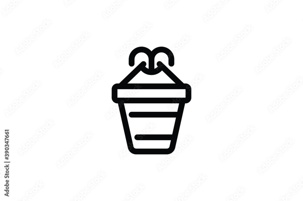 Summer Holiday Icon - Sand Bucket Summer Holiday Icon - Sand Bucket