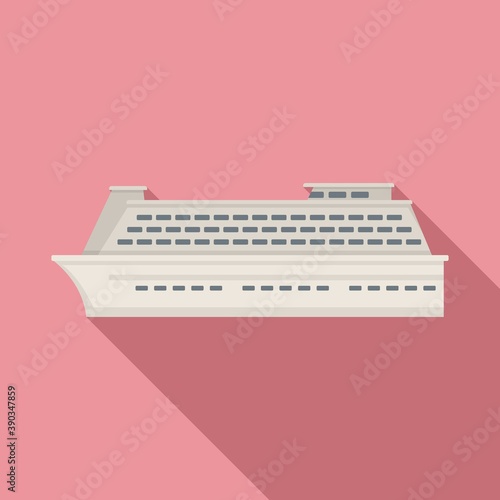 Life travel cruise icon. Flat illustration of life travel cruise vector icon for web design