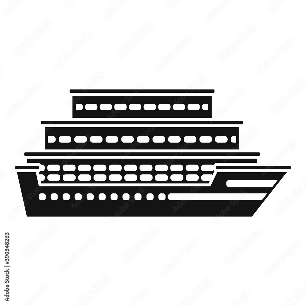 Travel cruise icon. Simple illustration of travel cruise vector icon for web design isolated on white background Travel cruise icon. Simple illustration of travel cruise vector icon for web design isolated on white background