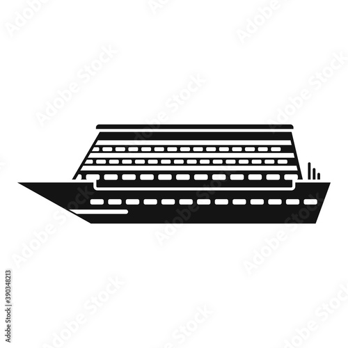 Naval cruise icon. Simple illustration of naval cruise vector icon for web design isolated on white background
