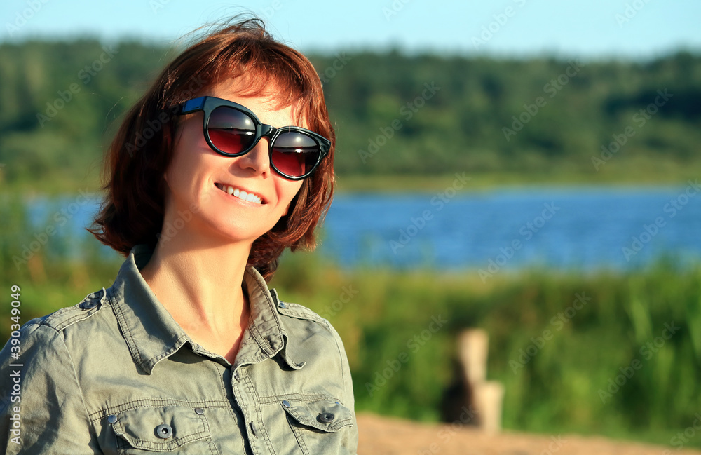 Portrait of a woman in nature Portrait of a woman in nature