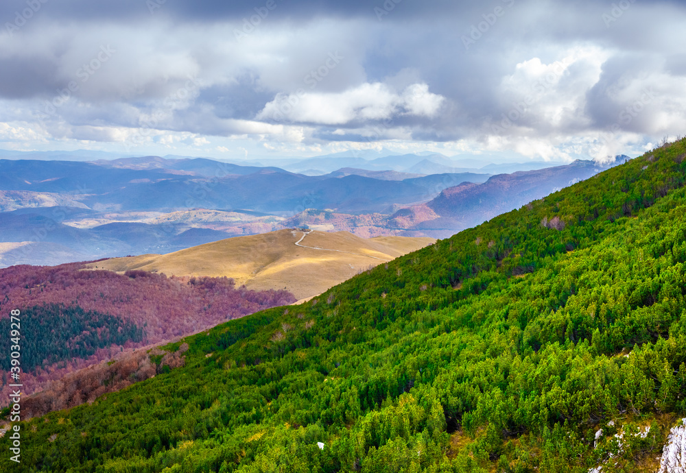 Bjelasnica, landscape with mountains and sky