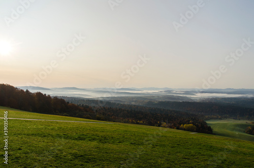 Fototapeta Naklejka Na Ścianę i Meble -  Poranna mgła - Bieszczady 