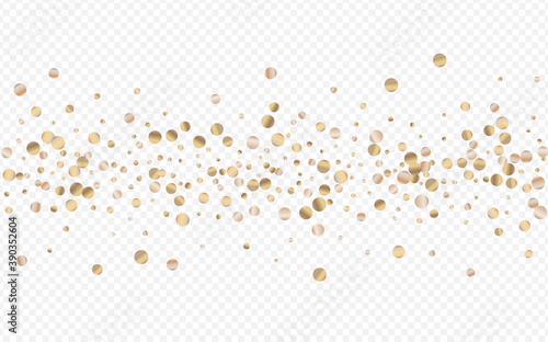 Gold Sparkle Christmas Transparent Background. 