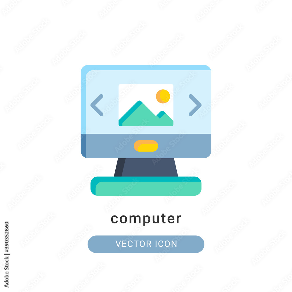 computer icon vector illustration. computer icon flat design. computer icon vector illustration. computer icon flat design.