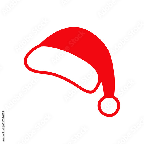 Logotipo gorro Papá Noel en color rojo	