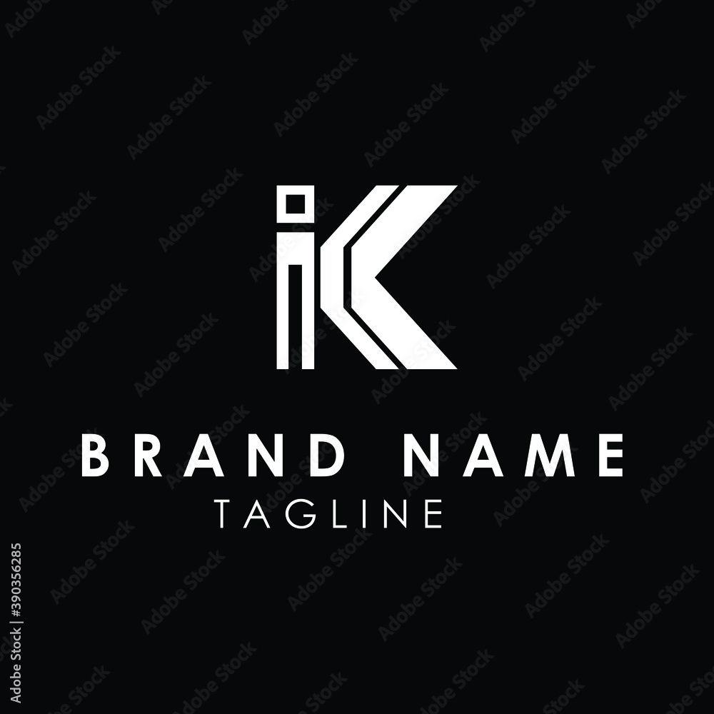 IK Font Alphabet Stylish Logo Design IK Font Alphabet Stylish Logo Design