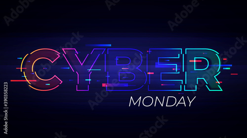 Cyber Monday light background