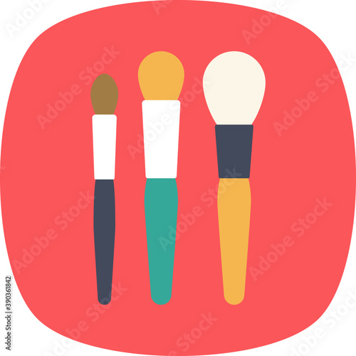 
A makeup applicator for applying blush 
