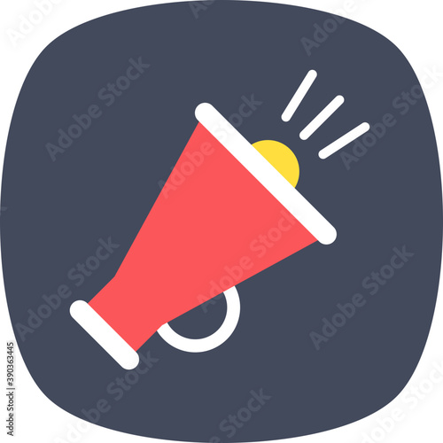 
Megaphone indicating announcement made for marketing 
