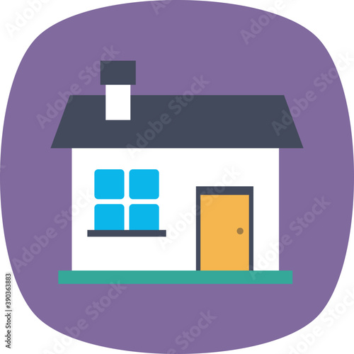 
Multistory building, architecture and building exterior flat icon
