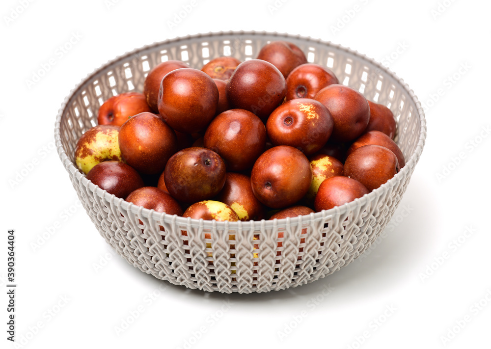 jujube or chinese date on white background jujube or chinese date on white background