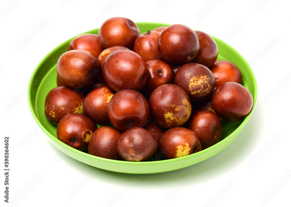 jujube or chinese date on white background jujube or chinese date on white background