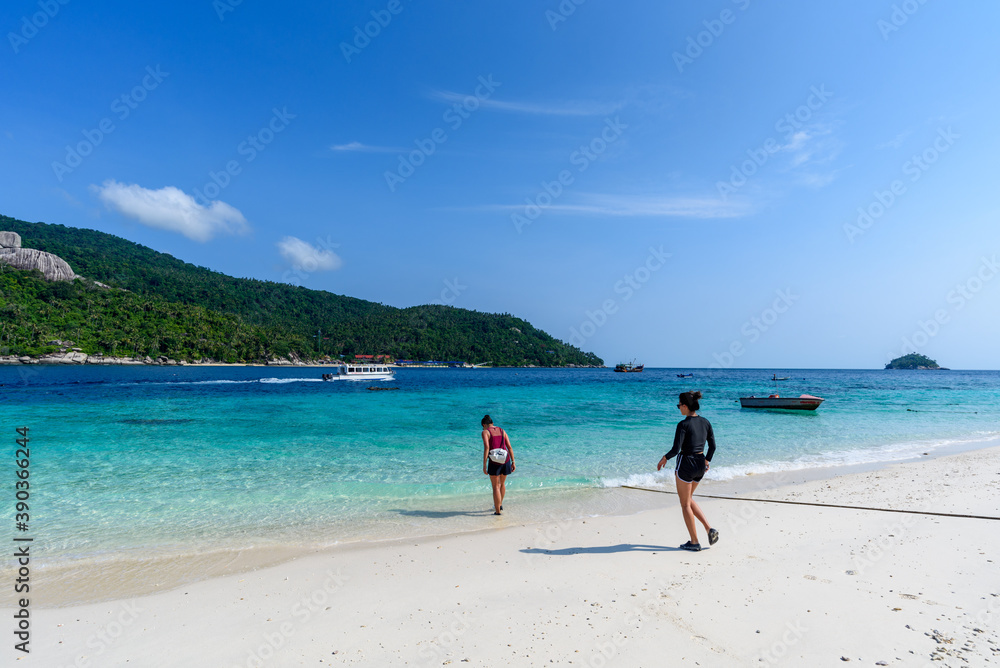 Beautiful remote island Pulau Aur near Mersing, Johor, Malaysia