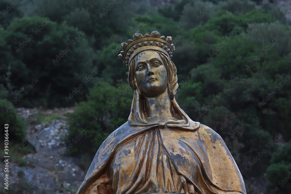 Statue of Virgin Mary in Ephesus on the way to Meyemana House.