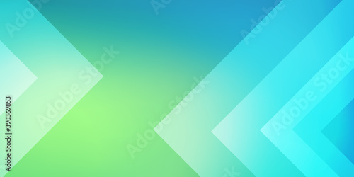 Abstact Landing page. Blurred green and blue color gradient background with minimal geometric shapes composition. Vector illustration for your graphic design, banner, poster, website. 