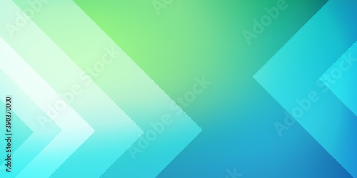 Abstact Landing page. Blurred green and blue color gradient background with minimal geometric shapes composition. Vector illustration for your graphic design, banner, poster, website. 