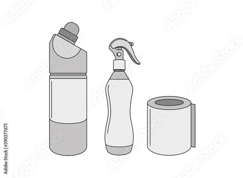 Hygiene means. Wash, disinfect. Cleanliness and cleaning.
