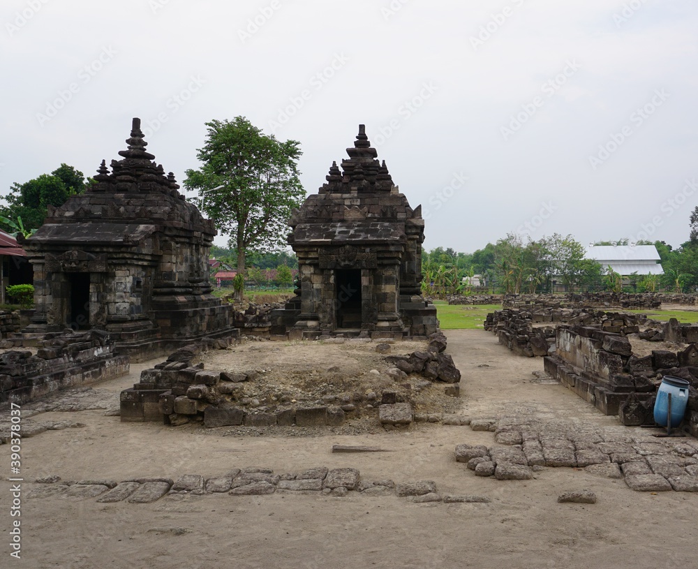 Yogyakarta, 19 October 2020; Plaosan Temple, is a Buddhist temple located in Bugisan Village, Prambanan, Indonesia.