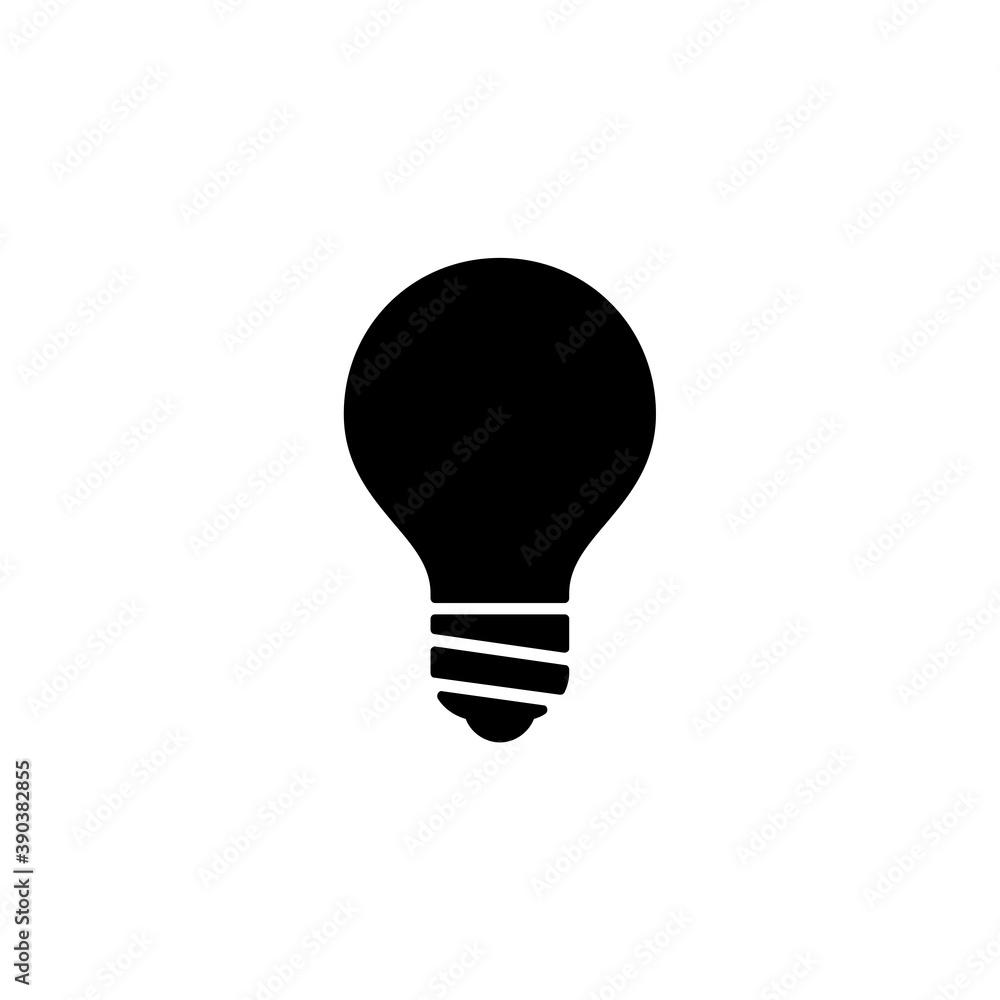 light bulb icon. vector flat illustration light bulb icon. vector flat illustration