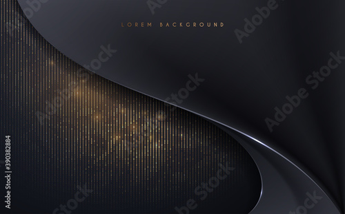 Black and gold luxury background