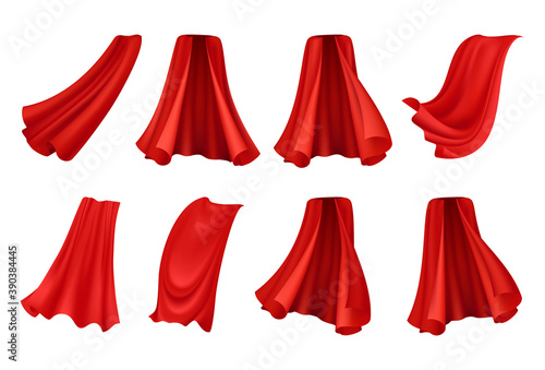 Realistic Red Cloak Set