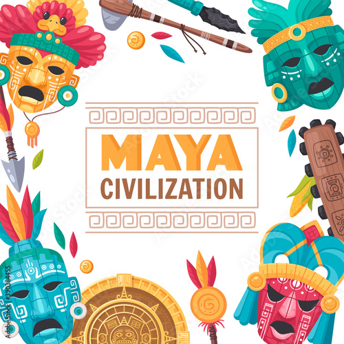 Maya Civilization Poster