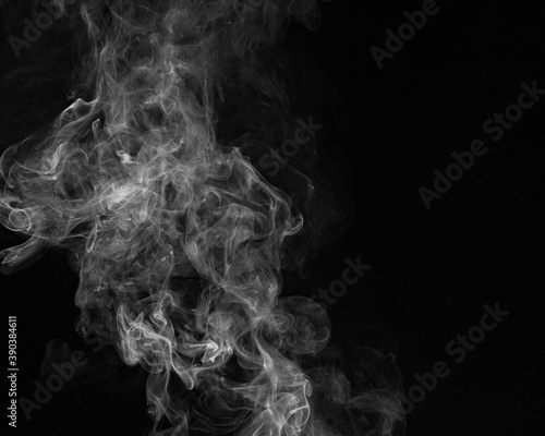 smoke fog on the black background texture pattern isolated