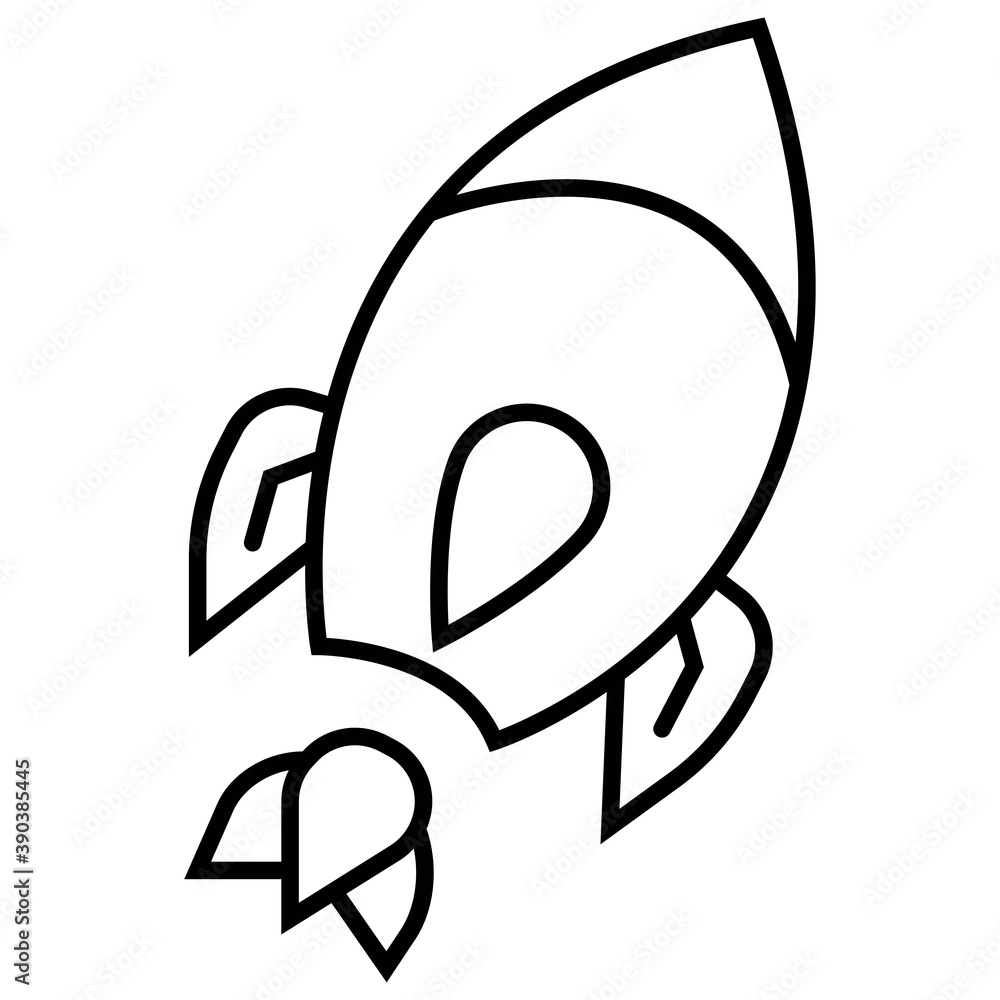 Space ship vector icon illustration Space ship vector icon illustration