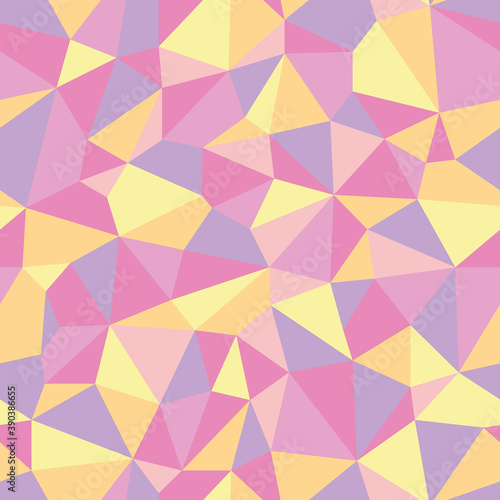 Vector abstract polygonal colorful pattern. Seamless pattern can be used for wallpaper, pattern fills, web page background, surface textures.