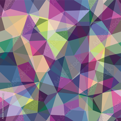 Vector abstract polygonal colorful pattern. Seamless pattern can be used for wallpaper, pattern fills, web page background, surface textures.