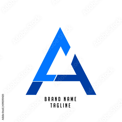 CA initials logo, name initials logo, company initials logo, person initials logo