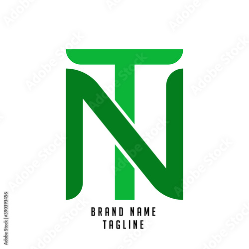 NT, TN initials logo, name initials logo, company initials logo, person initials logo