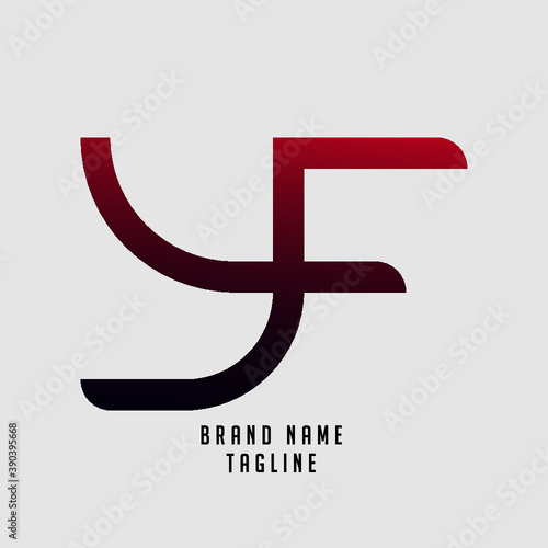 YF, FY initials logo, name initials logo, company initials logo, person initials logo