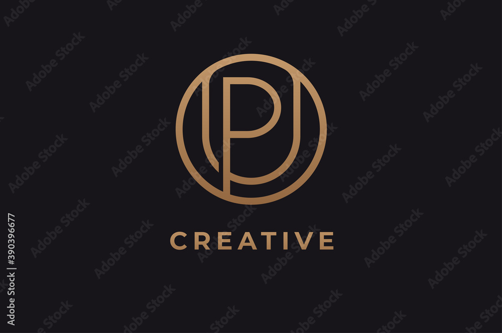 Abstract initial letter P and U logo,usable for branding and business logos, Flat Logo Design Template, vector illustration Abstract initial letter P and U logo,usable for branding and business logos, Flat Logo Design Template, vector illustration