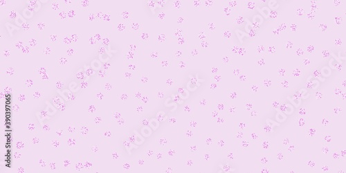 Light purple, pink vector natural layout with flowers.