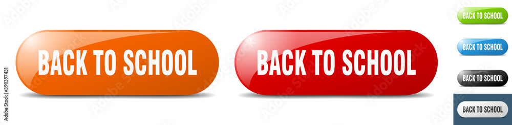 back to school button. key. sign. push button set back to school button. key. sign. push button set