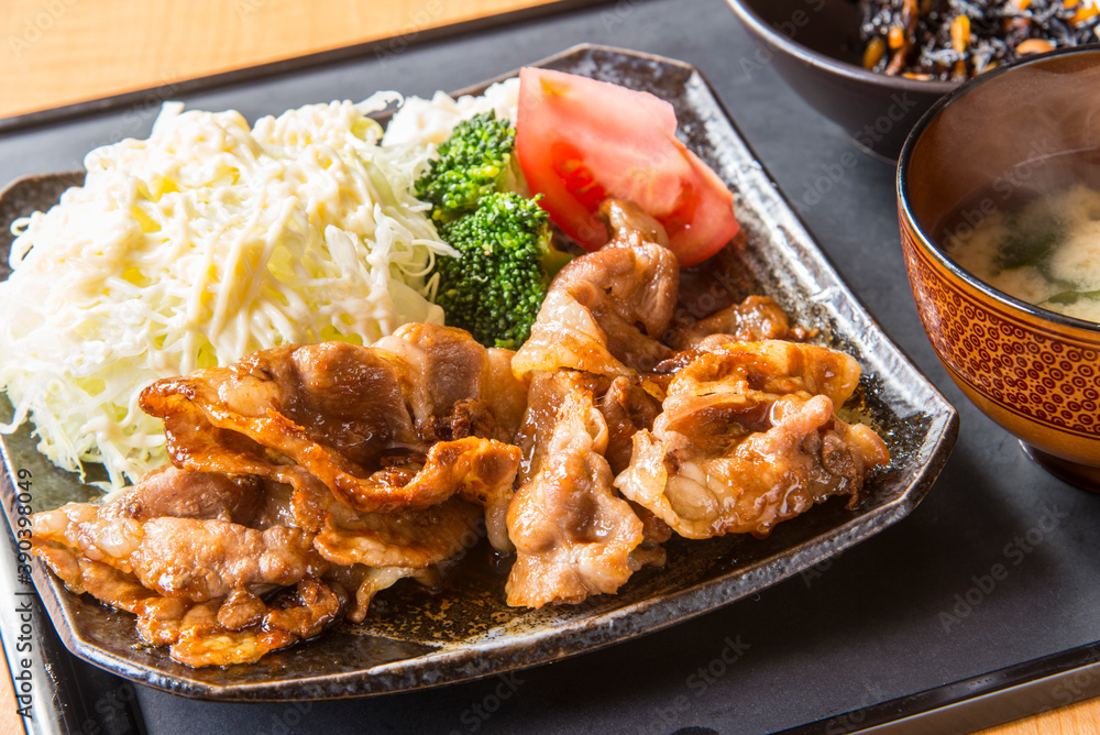 生姜焼き定食 生姜焼き定食