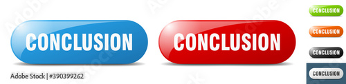 conclusion button. key. sign. push button set