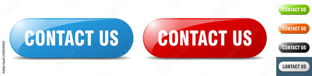 contact us button. key. sign. push button set contact us button. key. sign. push button set
